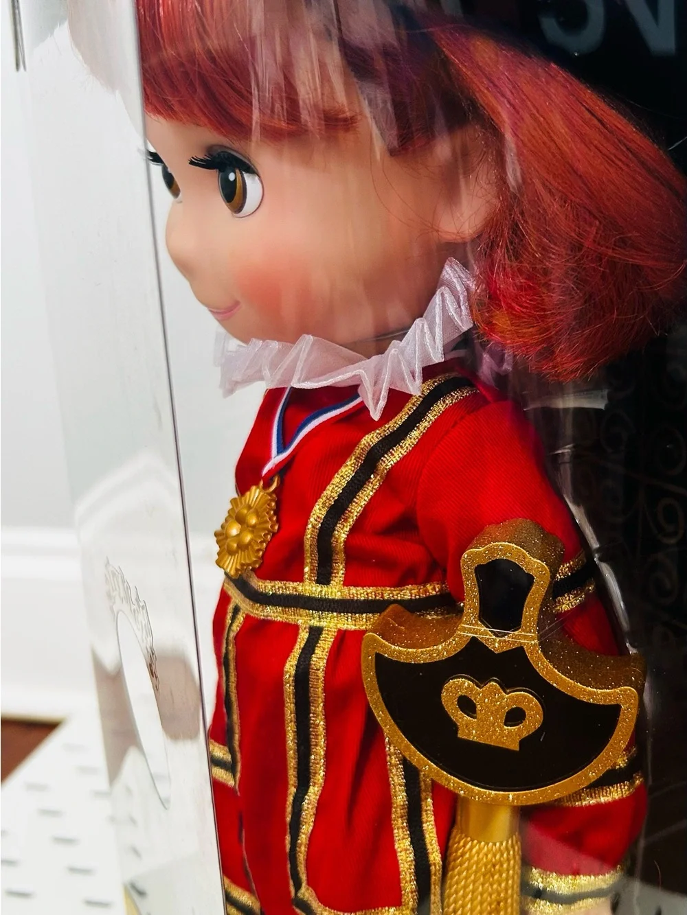 Disney It's a Small World England Doll in Red and Gold Costume